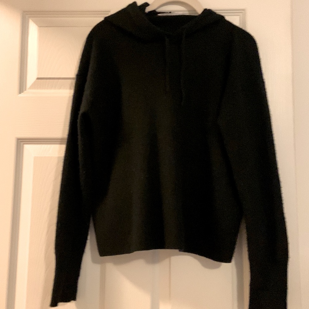 Everlane cropped cashmere hoodie